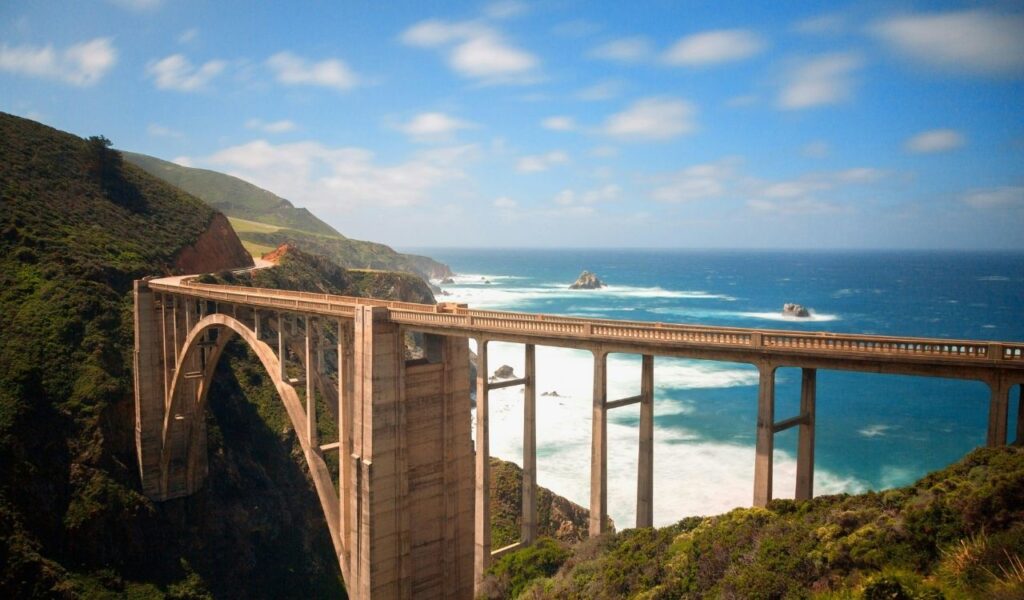 Bixby Creek Bridge, Pacific Coast Highway, California     