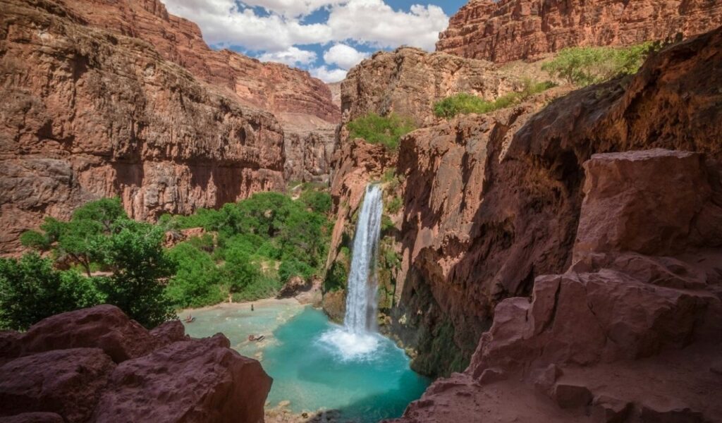Havasu Falls in Grand Canyon, Arizona, USA               