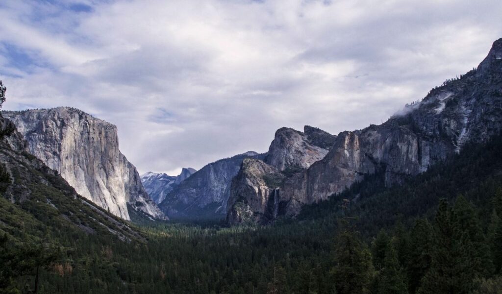 Yosemite Valley From Tunnel View, California