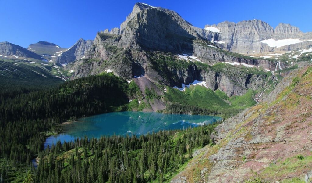 grinnel lake Glacier National Park, Montana, USA